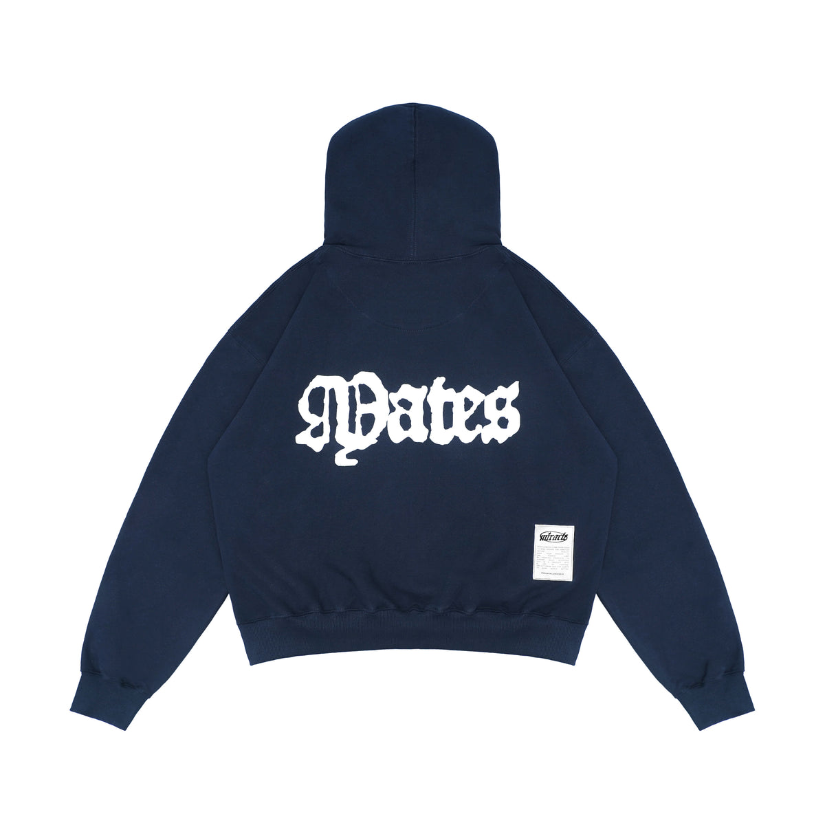 Bomsen Navy Boxy Zip Hoodie