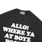Miracle Mates - Allo Black Wash T Shirt Collaboration K3BI