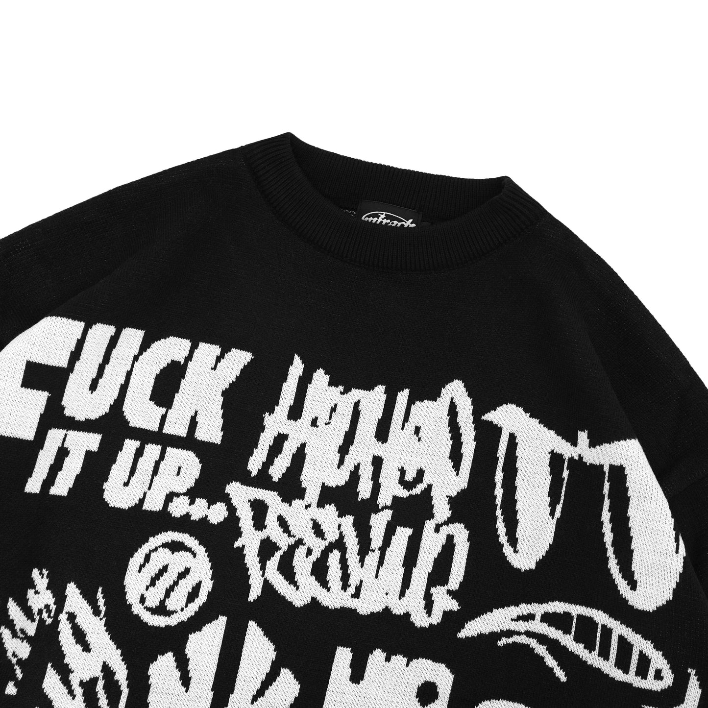 Miracle Mates - Stray Black Knitwear Oversized