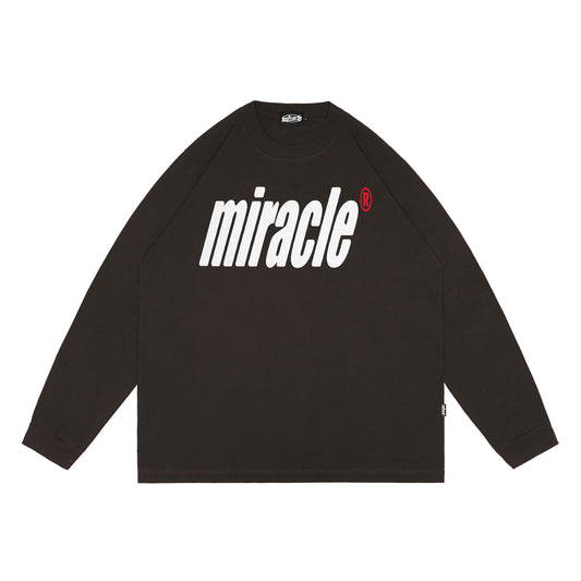 Miracle Mates - Tapper Brown Longsleeve Oversized T Shirt