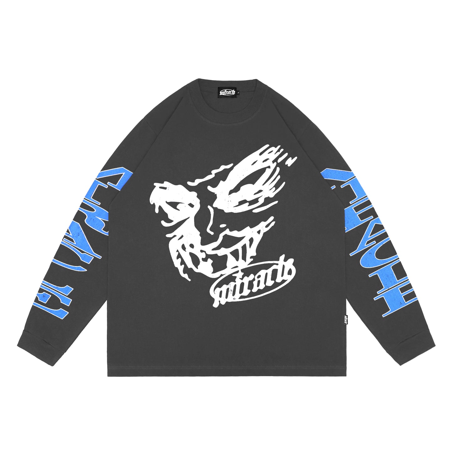 Miracle Mates - Reaper Dark Grey Longsleeve Ovsersized T Shirt