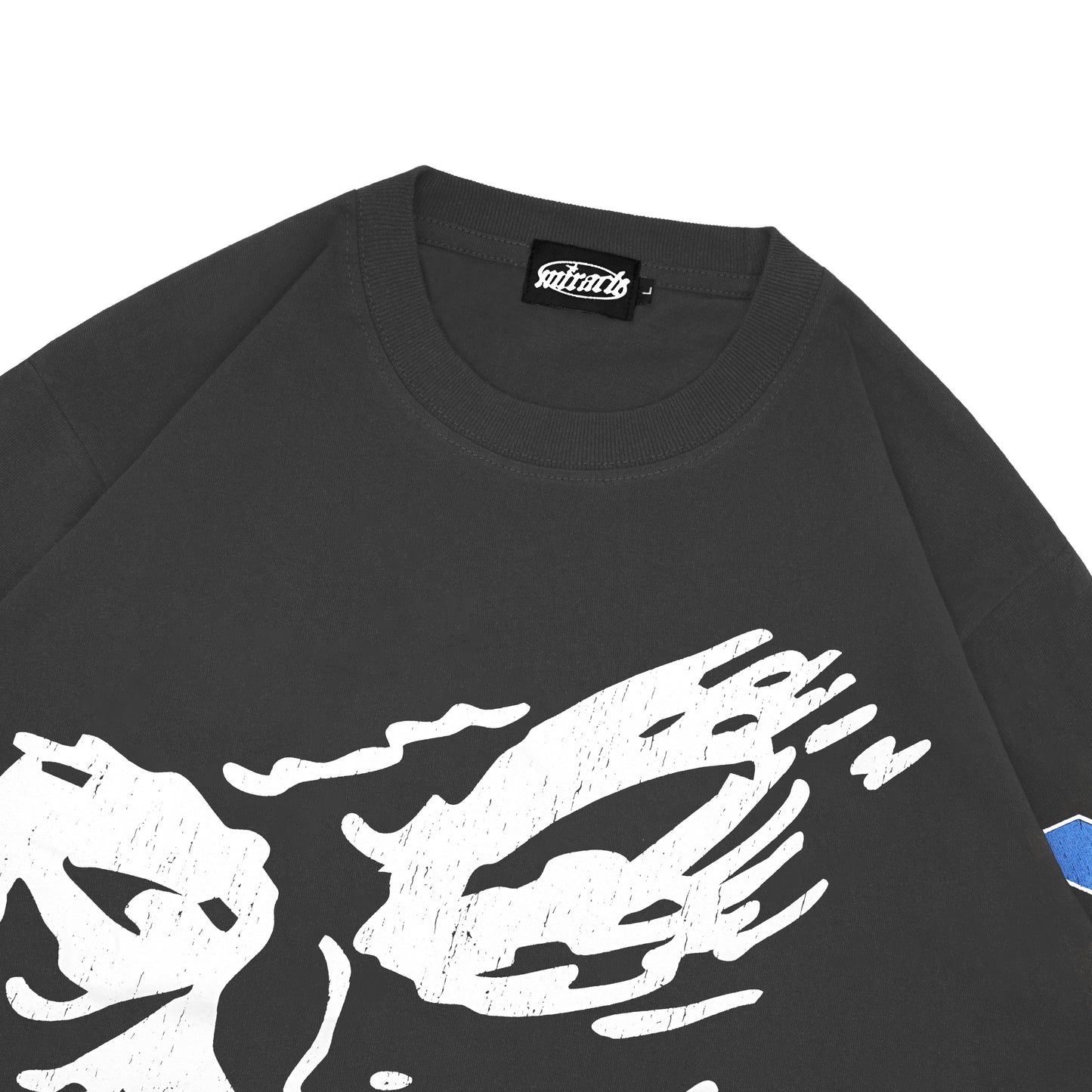 Miracle Mates - Reaper Dark Grey Longsleeve Ovsersized T Shirt