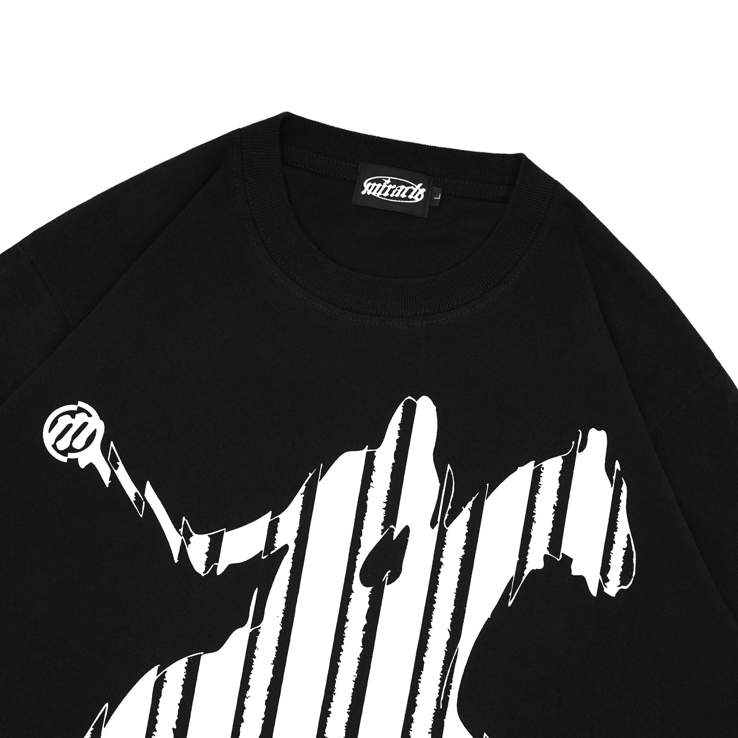 Miracle Mates - Katmain Black Longsleeve Oversized T Shirt