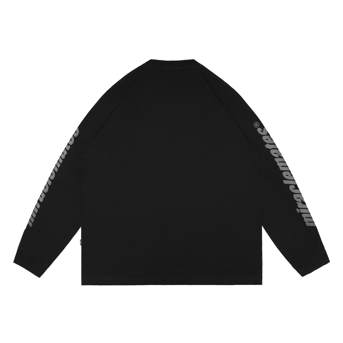 Miracle Mates - Vouta Black Longsleeve Oversized T Shirt