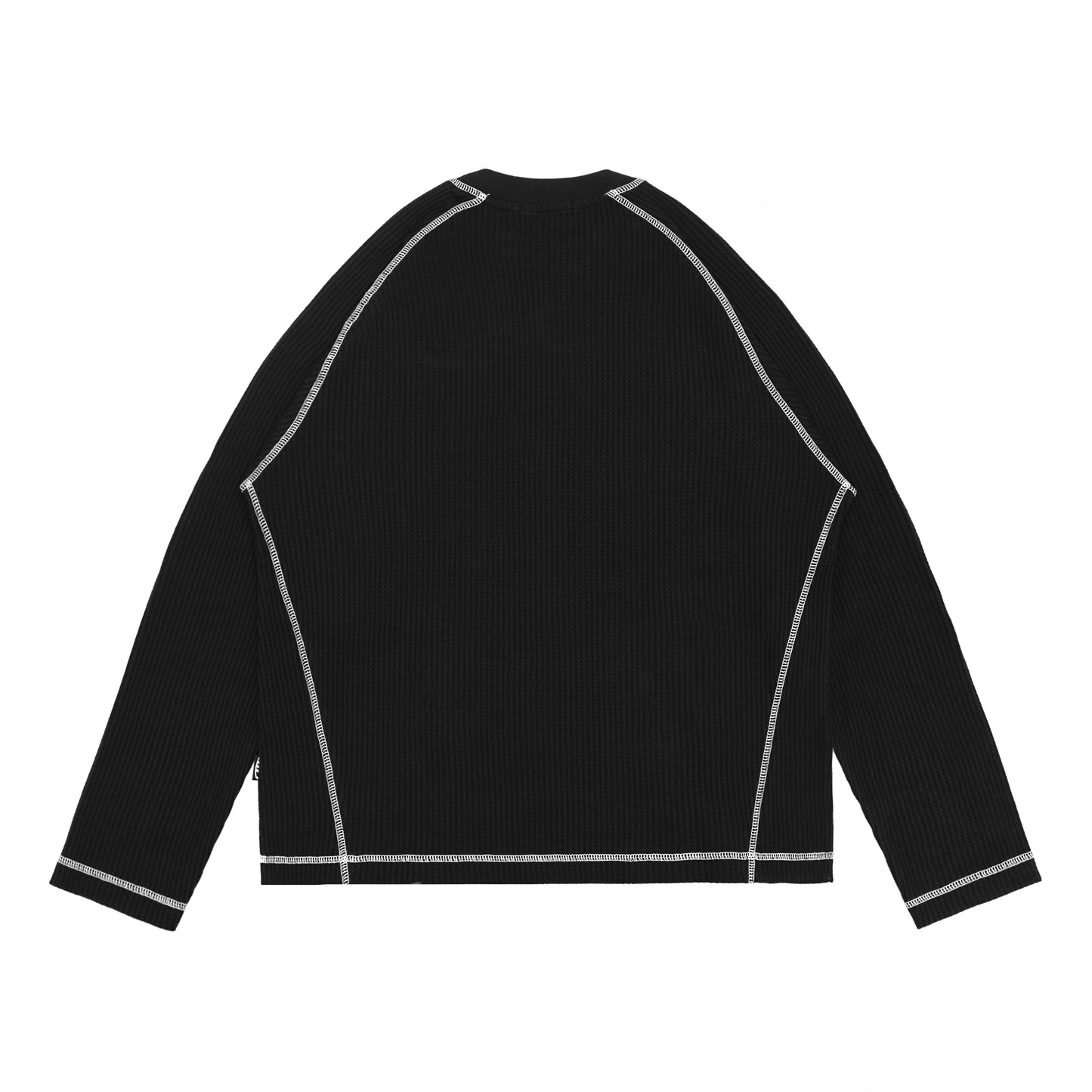 Void Black Longsleeve Waffle Shirt