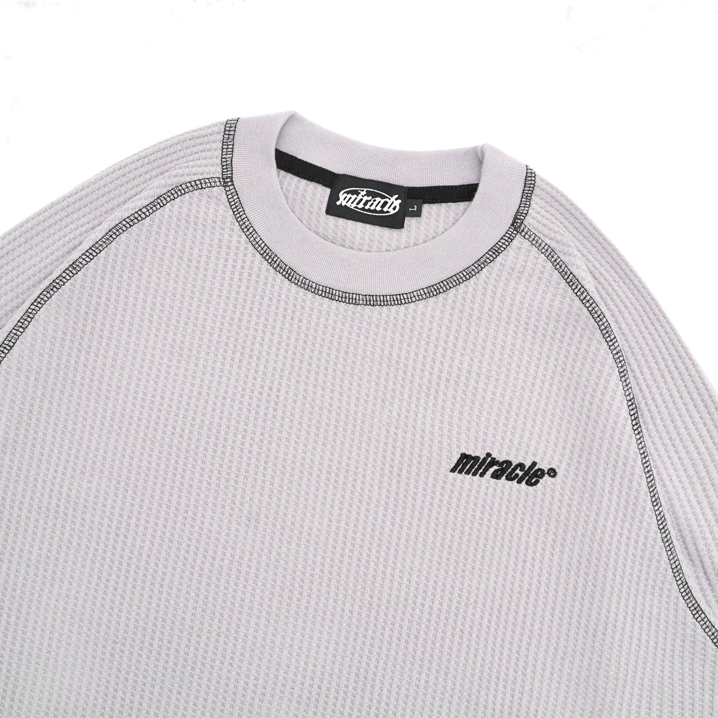 Miracle Mates - Void Grey Longsleeve Waffle Shirt