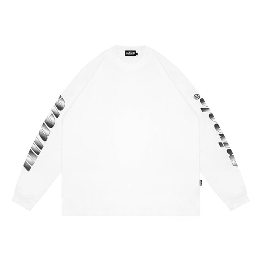 Miracle Mates - Chroma White Longsleeve Oversized T Shirt