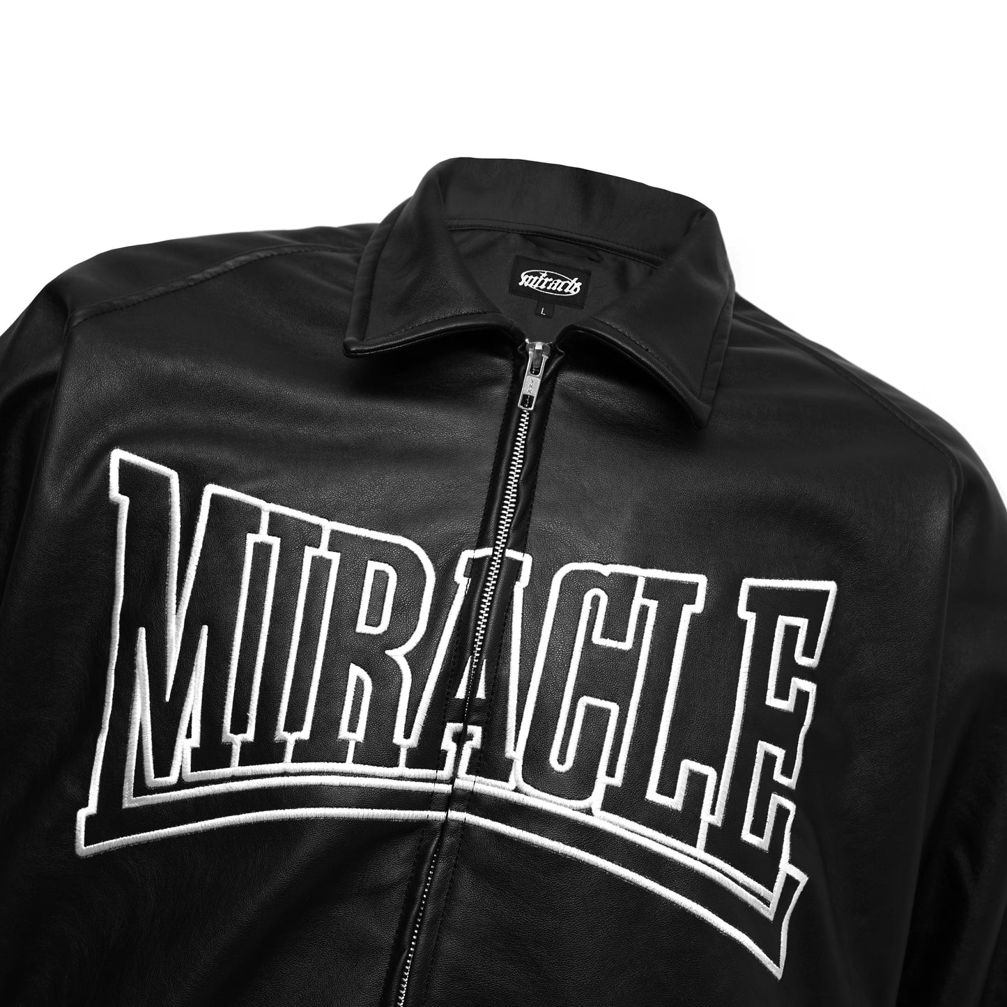 Miracle Mates - Noctra Black Leather Jacket
