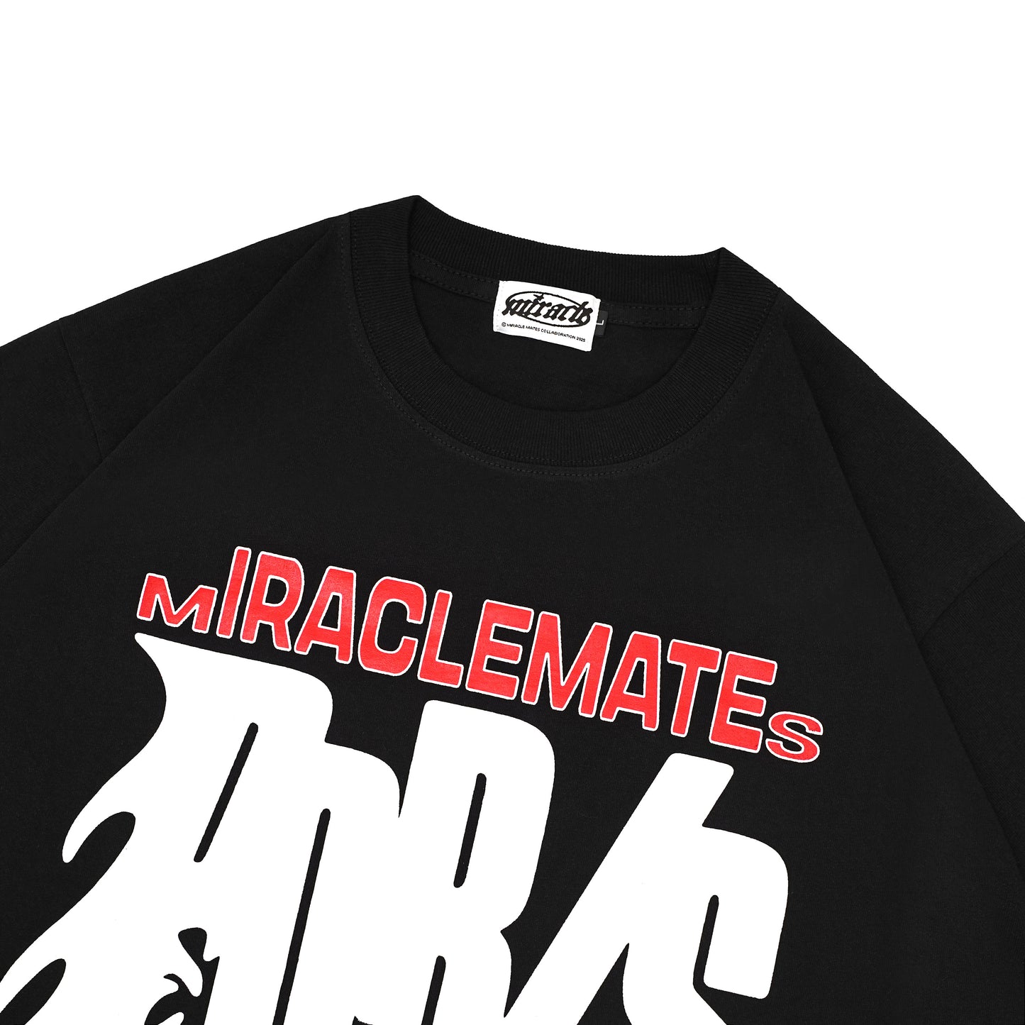 Miracle Mates - Wave Black T Shirt Collaboration Poris