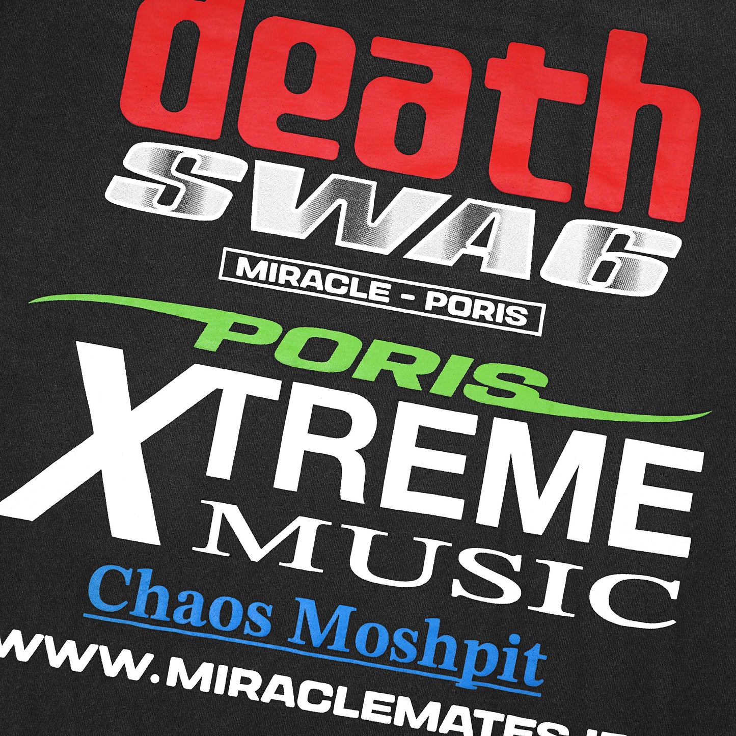 Miracle Mates - Rodeo Black Wash Longsleeve T Shirt Collaboration Poris