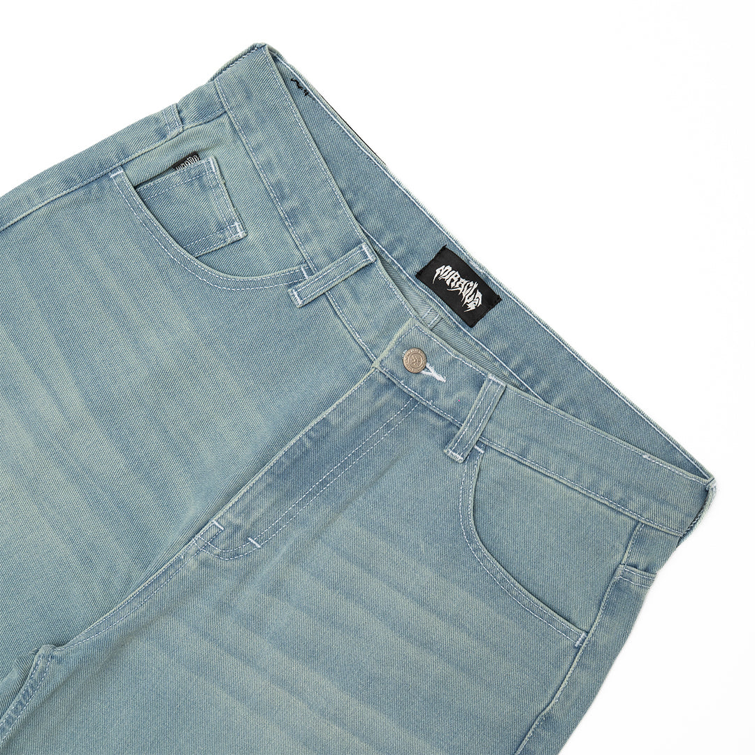 Spades Light Blue Denim Loose Baggy Pants