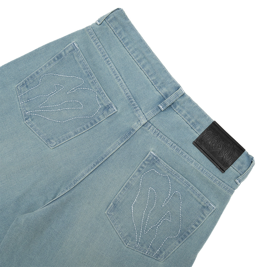 Spades Light Blue Denim Loose Baggy Pants