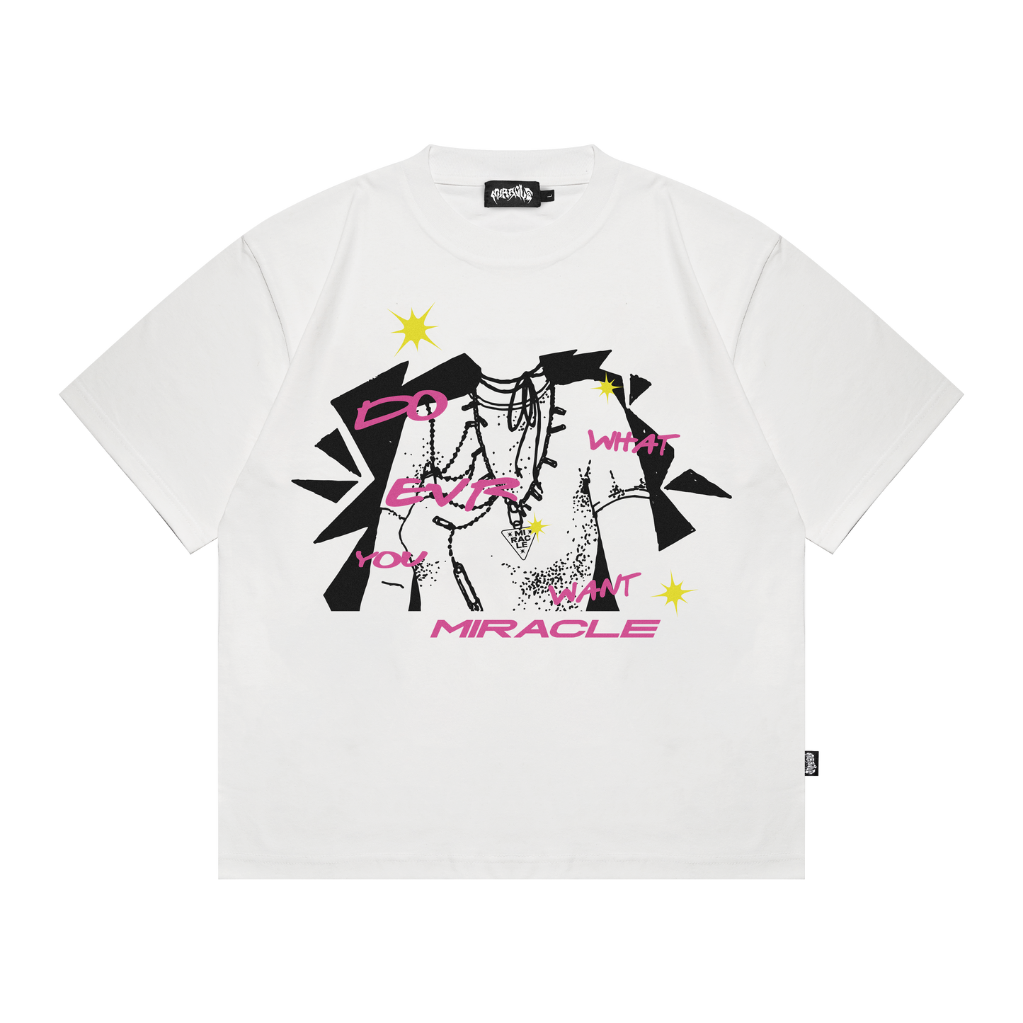 Miracle Mates - Pearl White Oversized T Shirt