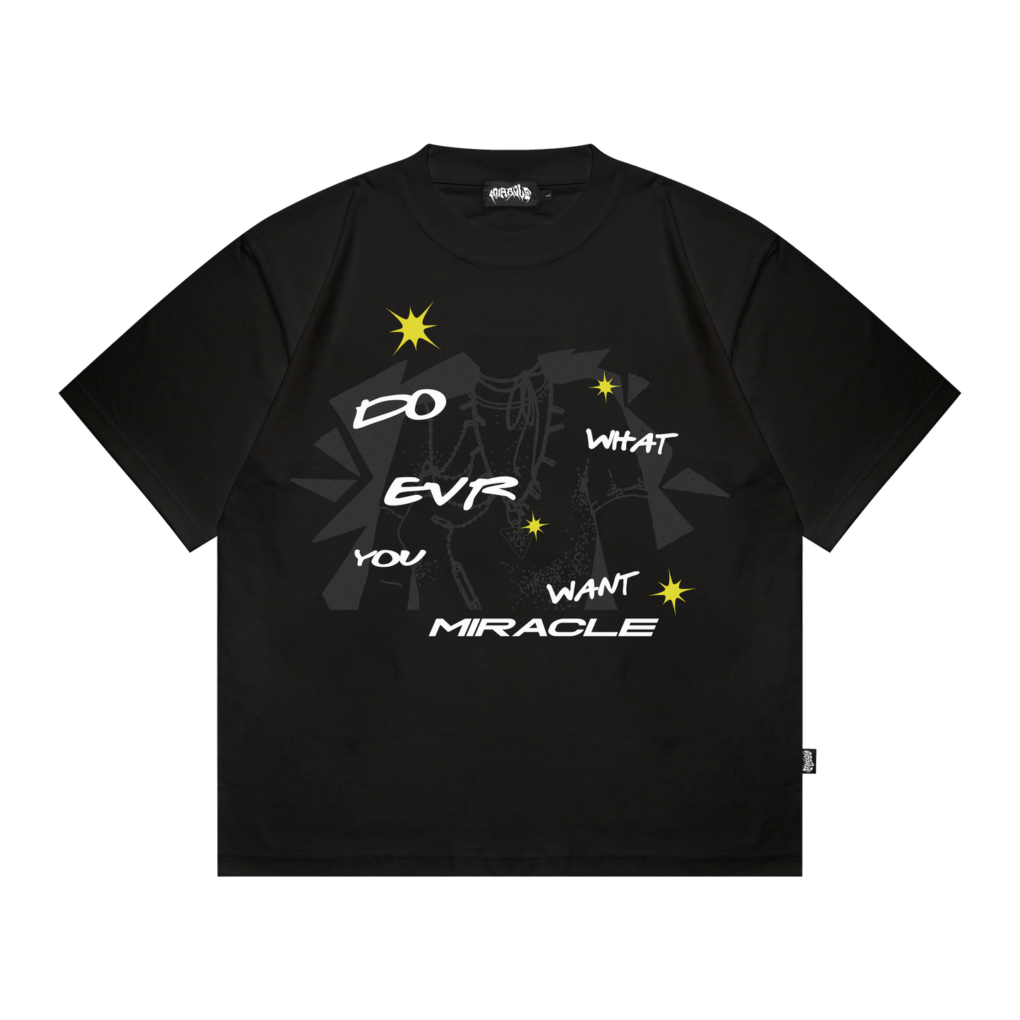Miracle Mates - Pearl Black Oversized T Shirt