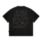 Miracle Mates - Pearl Black Oversized T Shirt