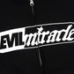 Column Black Zip Hoodie Collaboration Evil