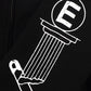 Column Black Zip Hoodie Collaboration Evil