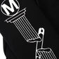Column Black Zip Hoodie Collaboration Evil