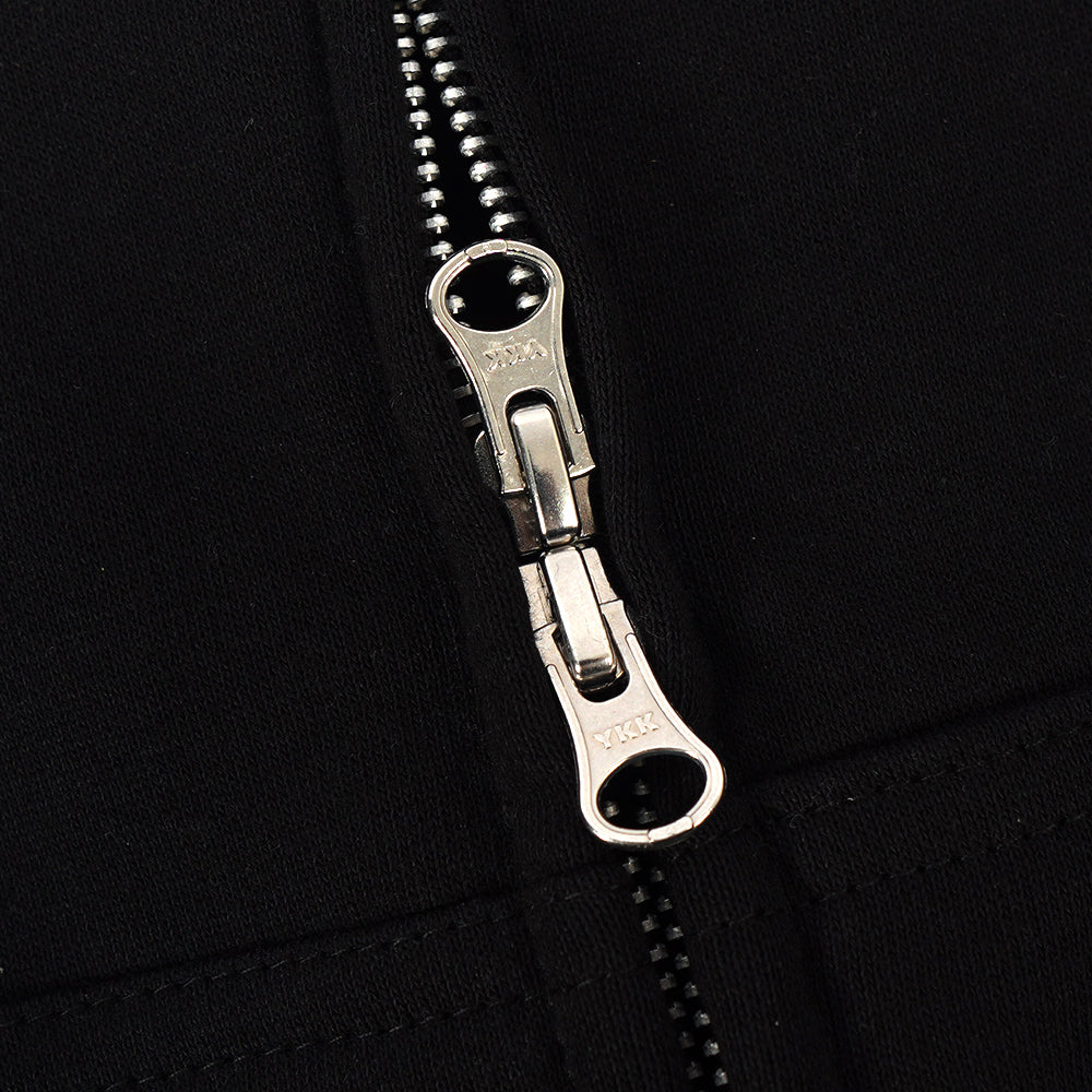 Column Black Zip Hoodie Collaboration Evil