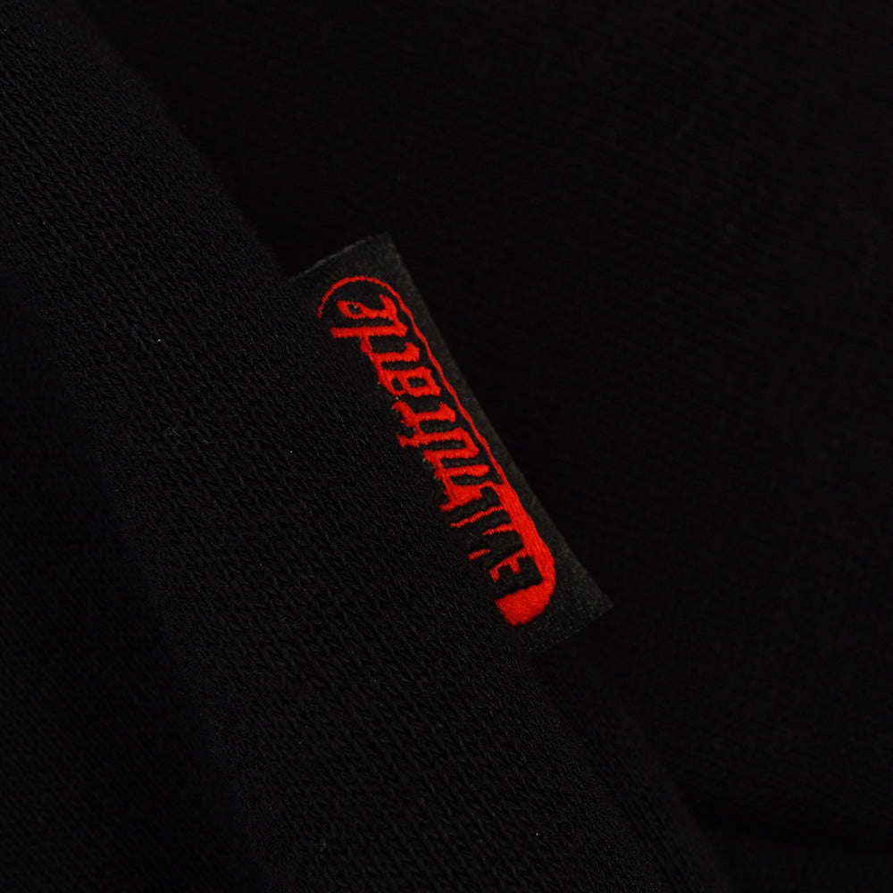 Column Black Zip Hoodie Collaboration Evil