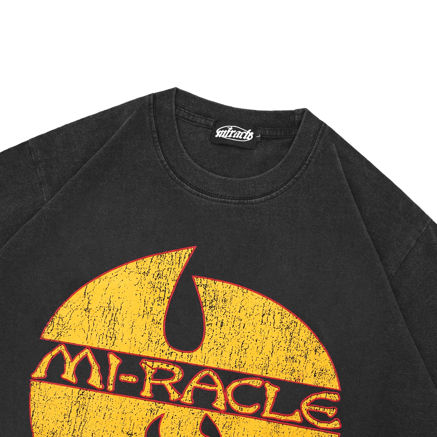 Miracle Mates - Rodzin Black Wash Oversized T Shirt