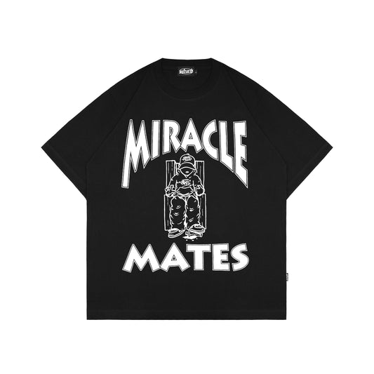 Miracle Mates - Morte Black Oversized T Shirt