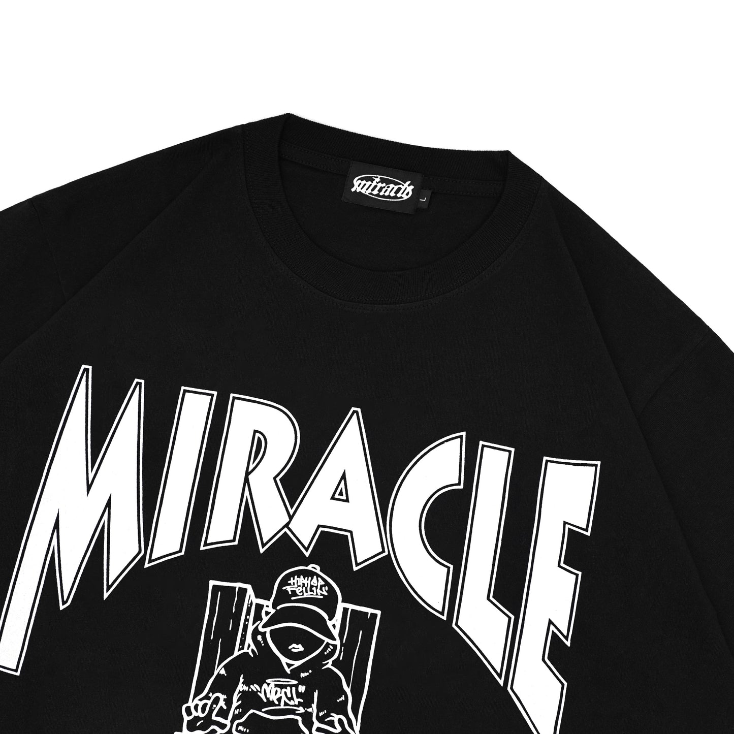 Miracle Mates - Morte Black Oversized T Shirt