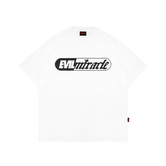 Miraclevil Logo White T Shirt Collaboration Evil