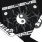 Believe Black Double Layer T Shirt Collaboration Evil