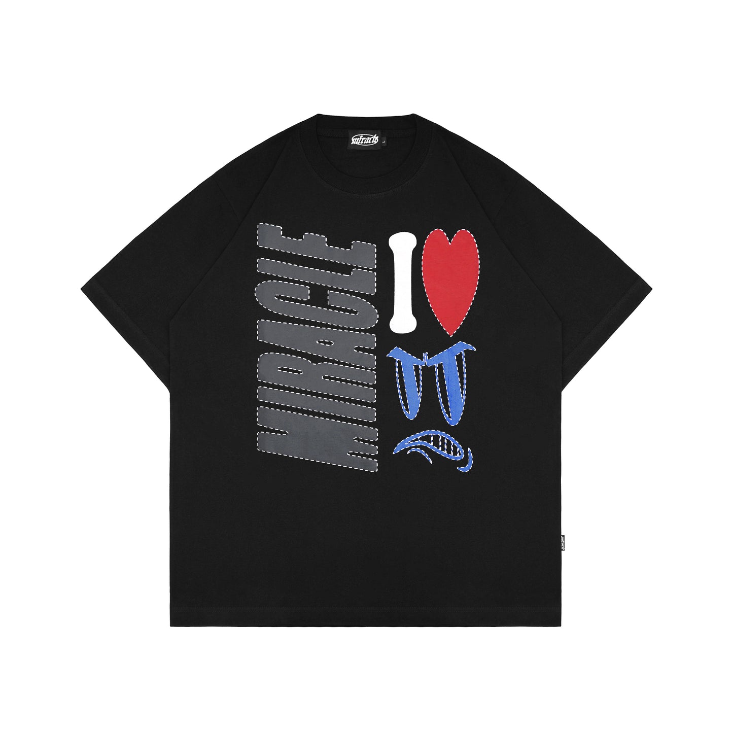 Miracle Mates - Enigma Black Oversized T Shirt