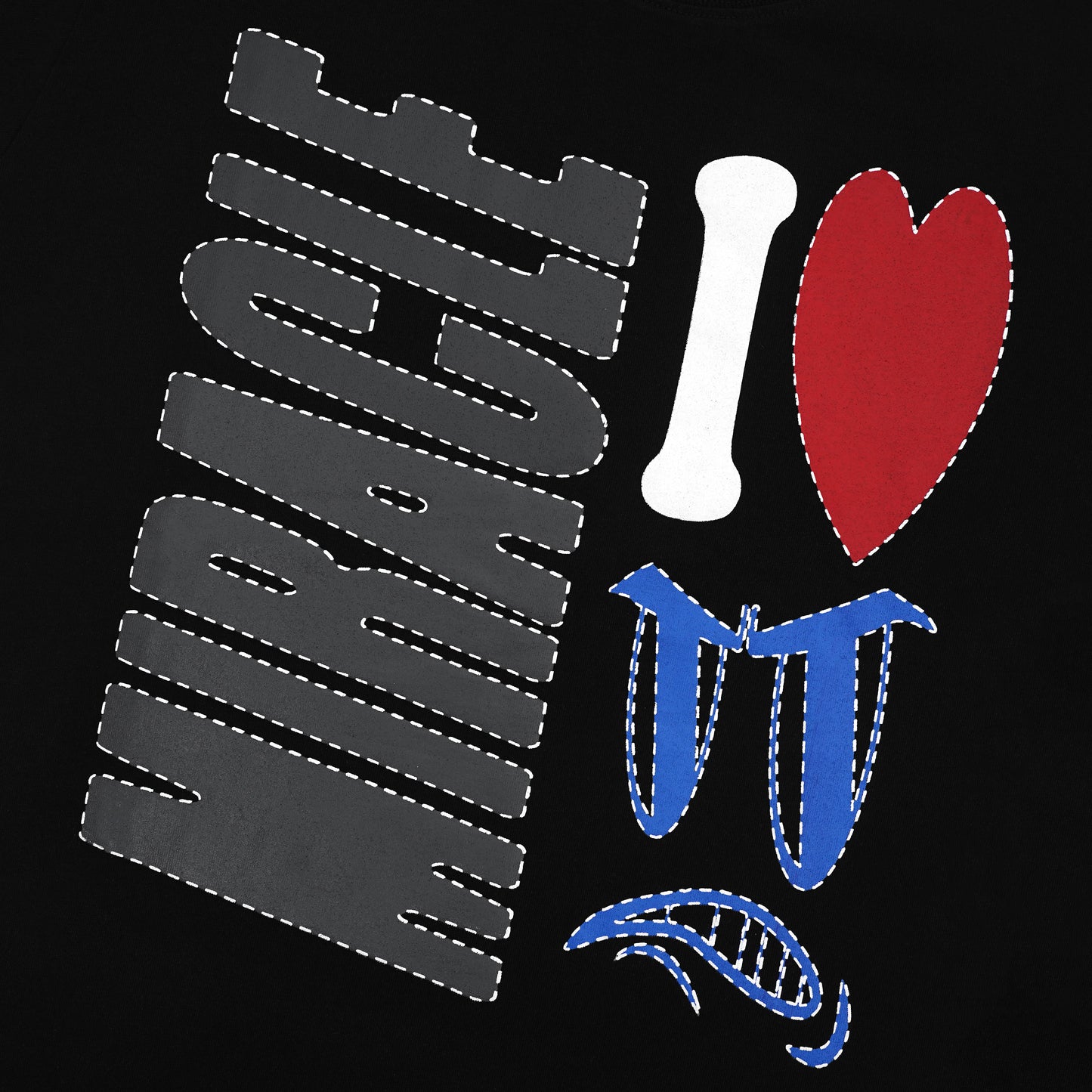 Miracle Mates - Enigma Black Oversized T Shirt