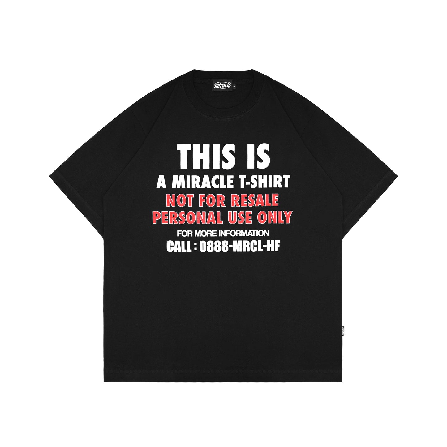 Miracle Mates - Vesco Black Oversized T Shirt