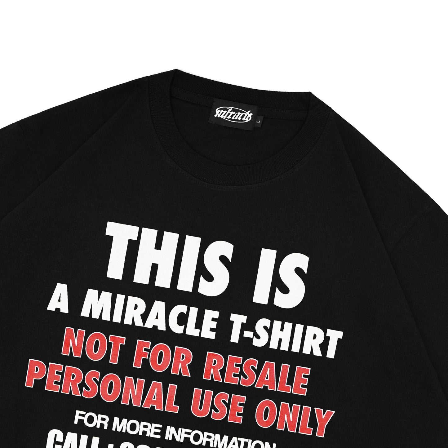 Miracle Mates - Vesco Black Oversized T Shirt