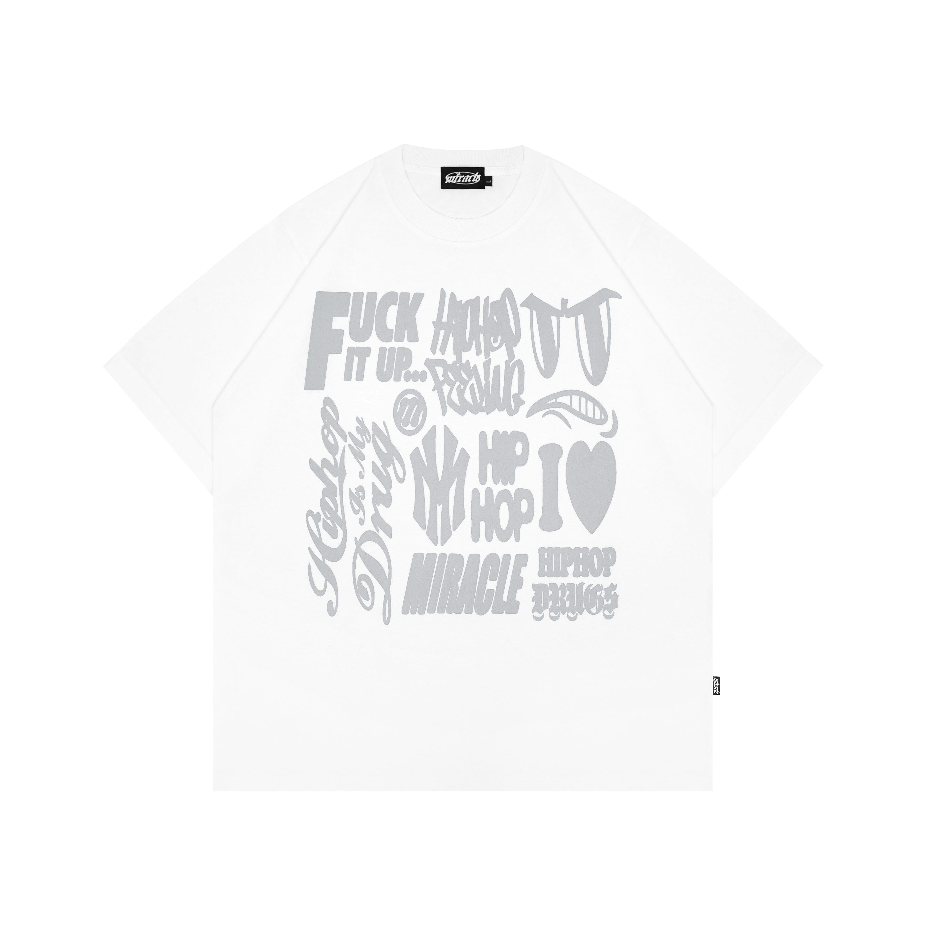 Lanzer White Oversized T Shirt – Miracle Mates