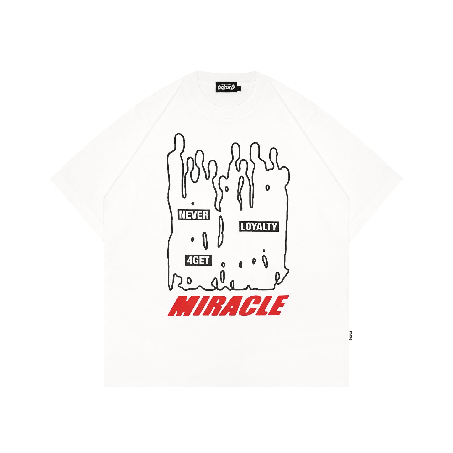 Miracle Mates - Goosed White Oversized T Shirt