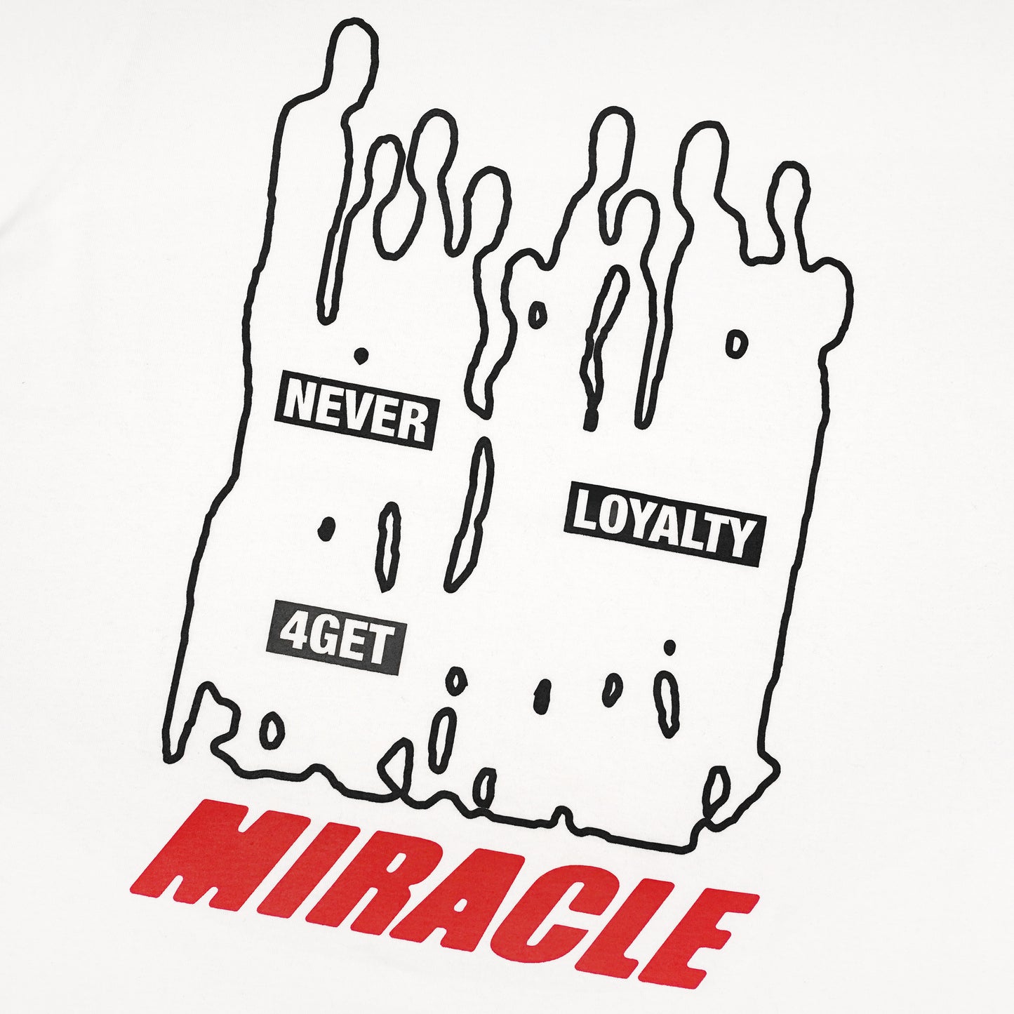 Miracle Mates - Goosed White Oversized T Shirt