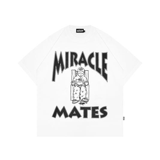 Miracle Mates - Morte White Oversized T Shirt