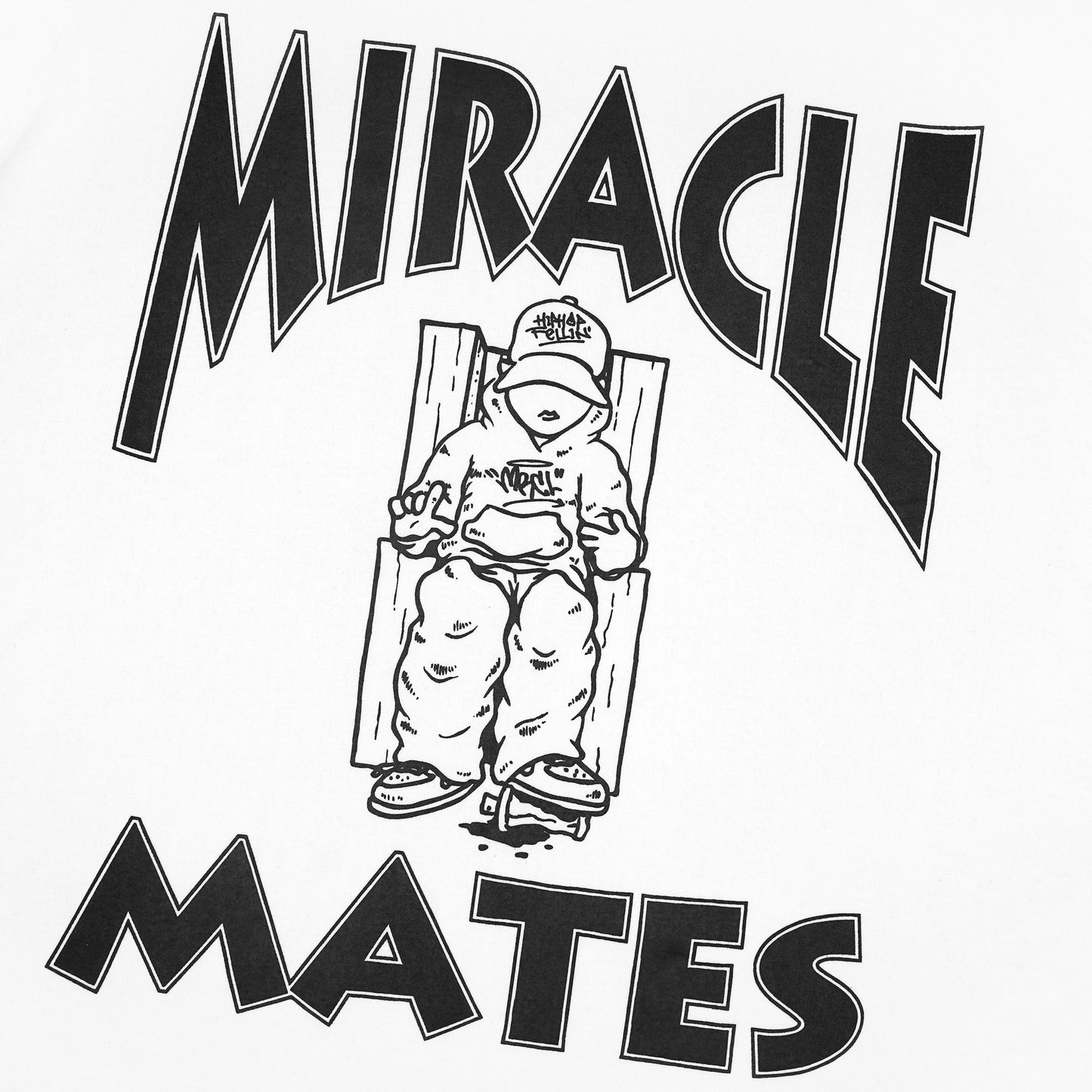 Miracle Mates - Morte White Oversized T Shirt