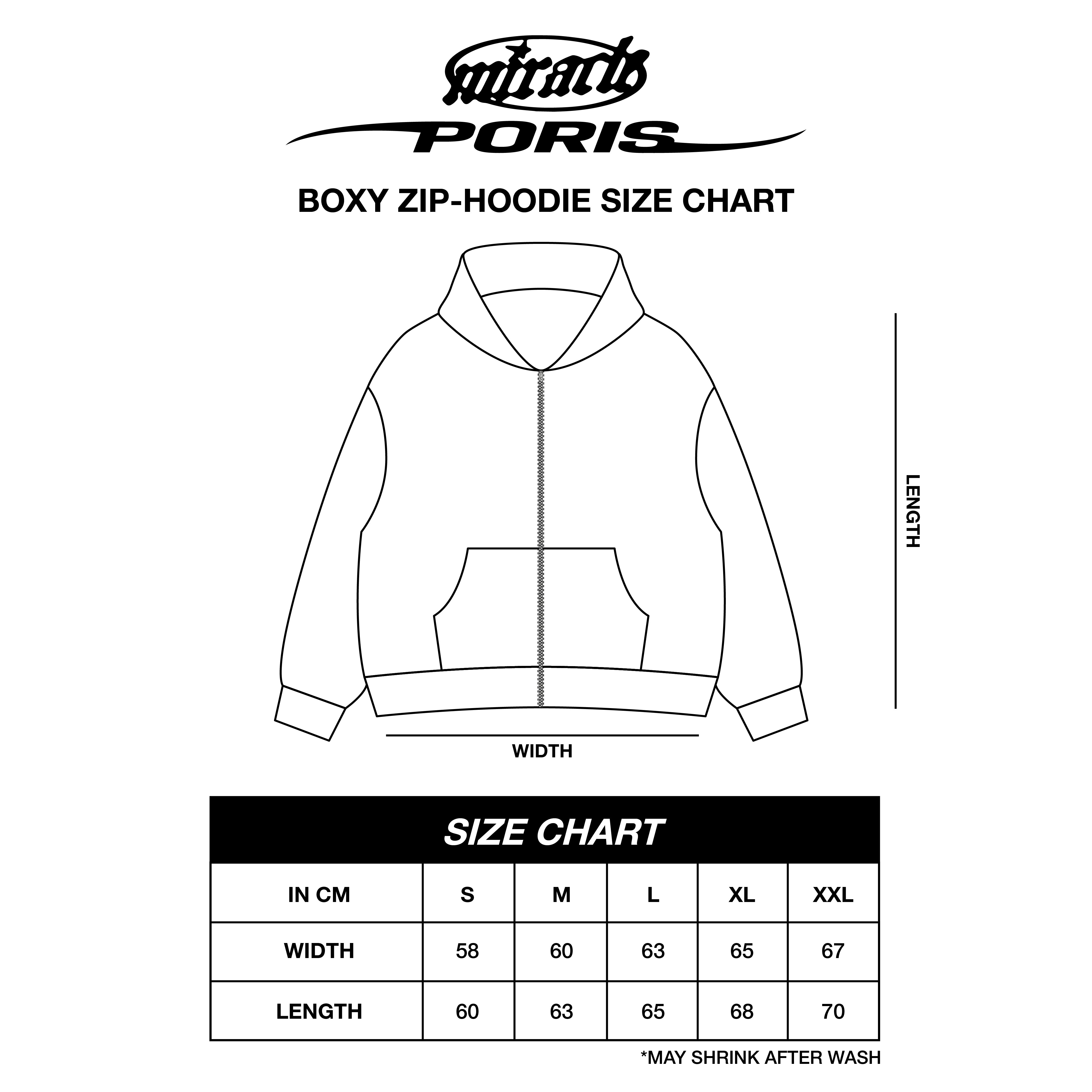 XTREME Black Zip Hoodie Collaboration Poris – Miracle Mates