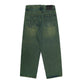Spades Green Busted Denim Loose Baggy Pants