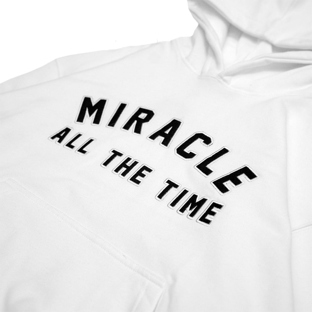 Miracle Mates - All The Time White Hevyweight Hoodie