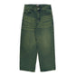 Spades Green Busted Denim Loose Baggy Pants