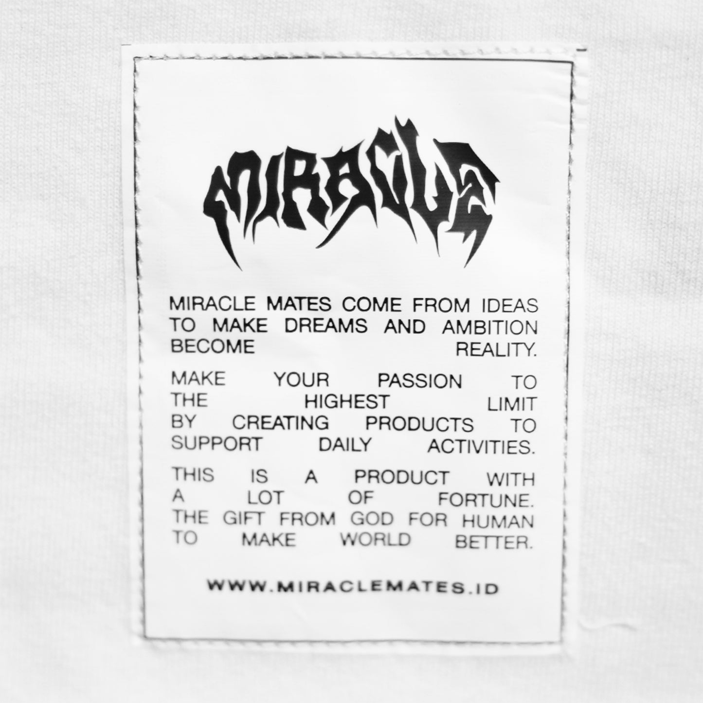 Miracle Mates - TMS White T Shirt Collaboration Teenage Death Star