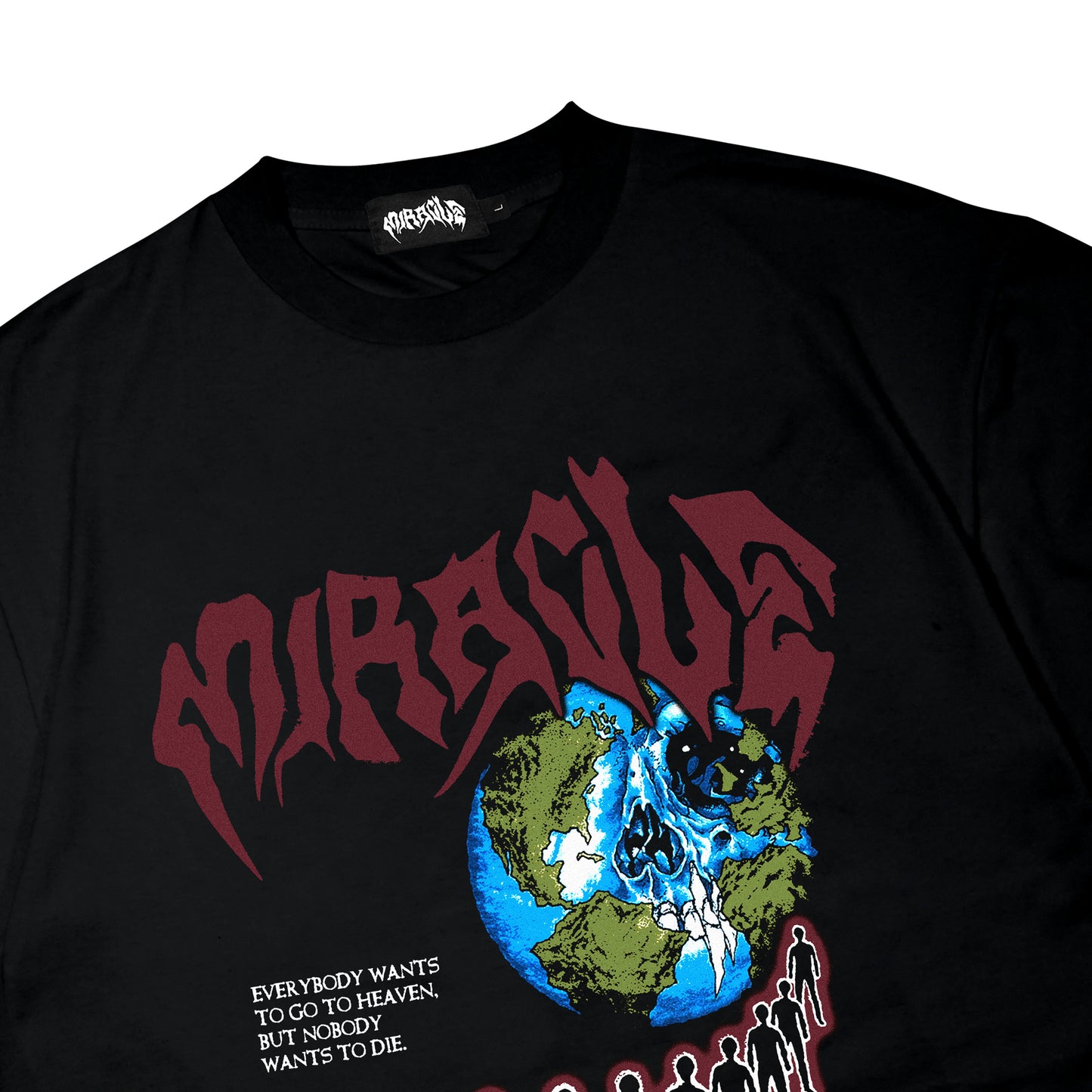 Miracle Mates - Heaven Black Oversized T Shirt