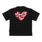 Miracle Mates - Lovers Kid Black Oversized T Shirt