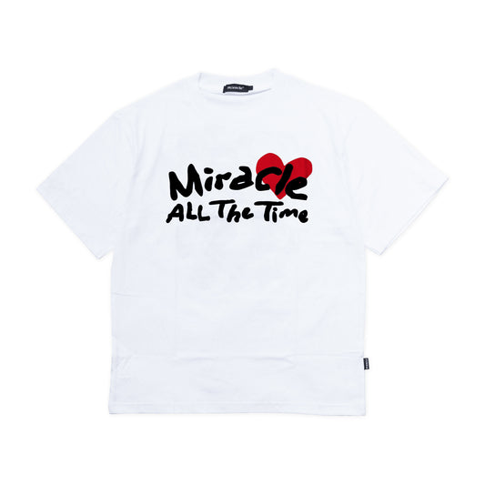 Miracle Mates - Lovers Kid White Oversized T Shirt