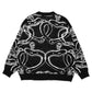 Miracle Mates - Cuffs Black Cardigan Knit