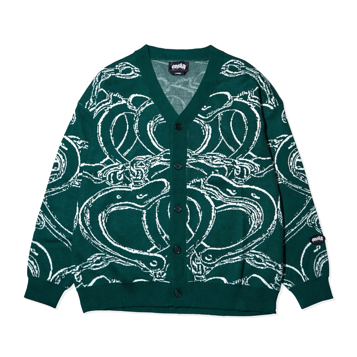 Miracle Mates - Cuffs Green Cardigan Knit