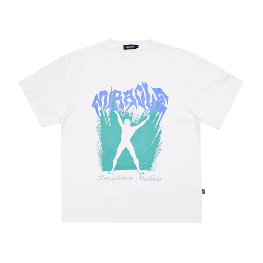 Miracle Mates - Outburst White Oversized T Shirt