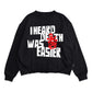 Miracle Mates - Dreary Black Raw Cut Crewneck